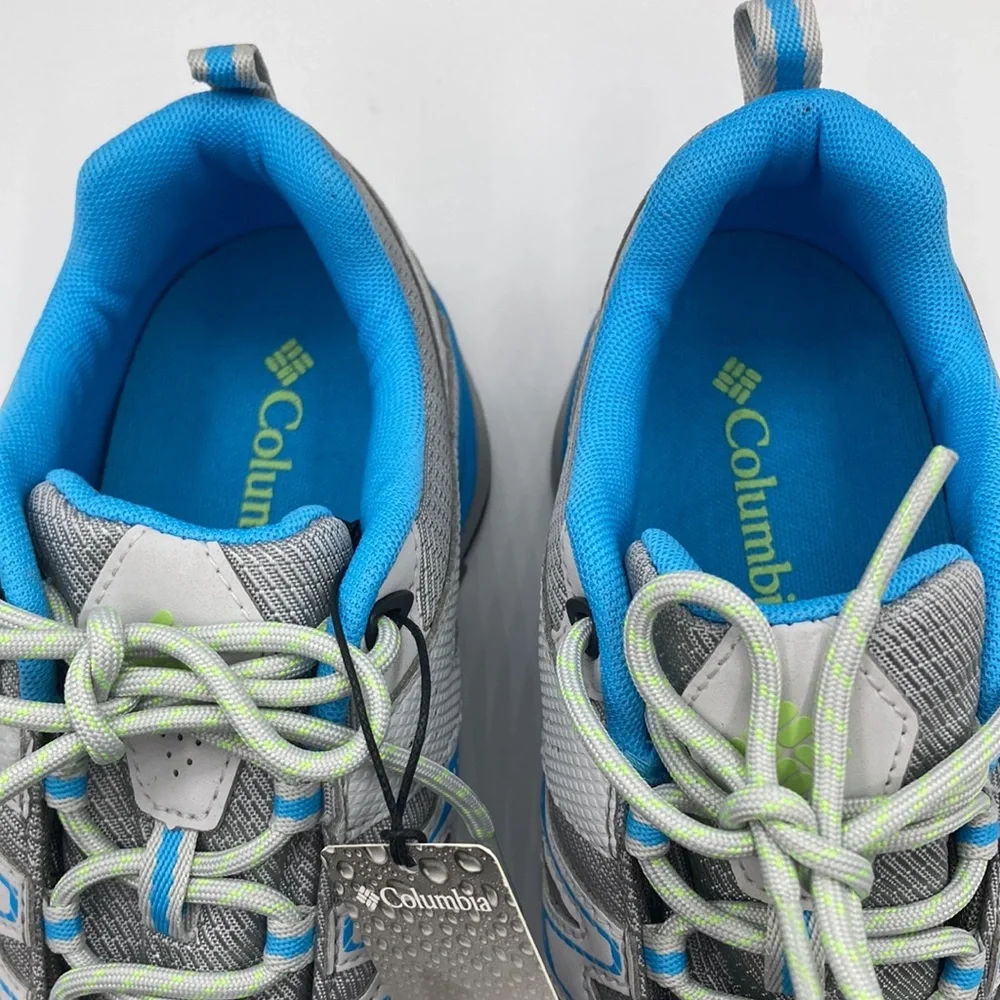 NWT Columbia Wayfinder Outdry Blue Grey Hiking Outdoor Low Top Sneakers …